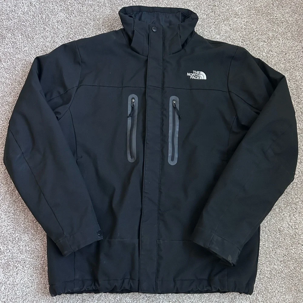 The North Face Men’s Black Apex Softshell Winter Jacket Size Medium